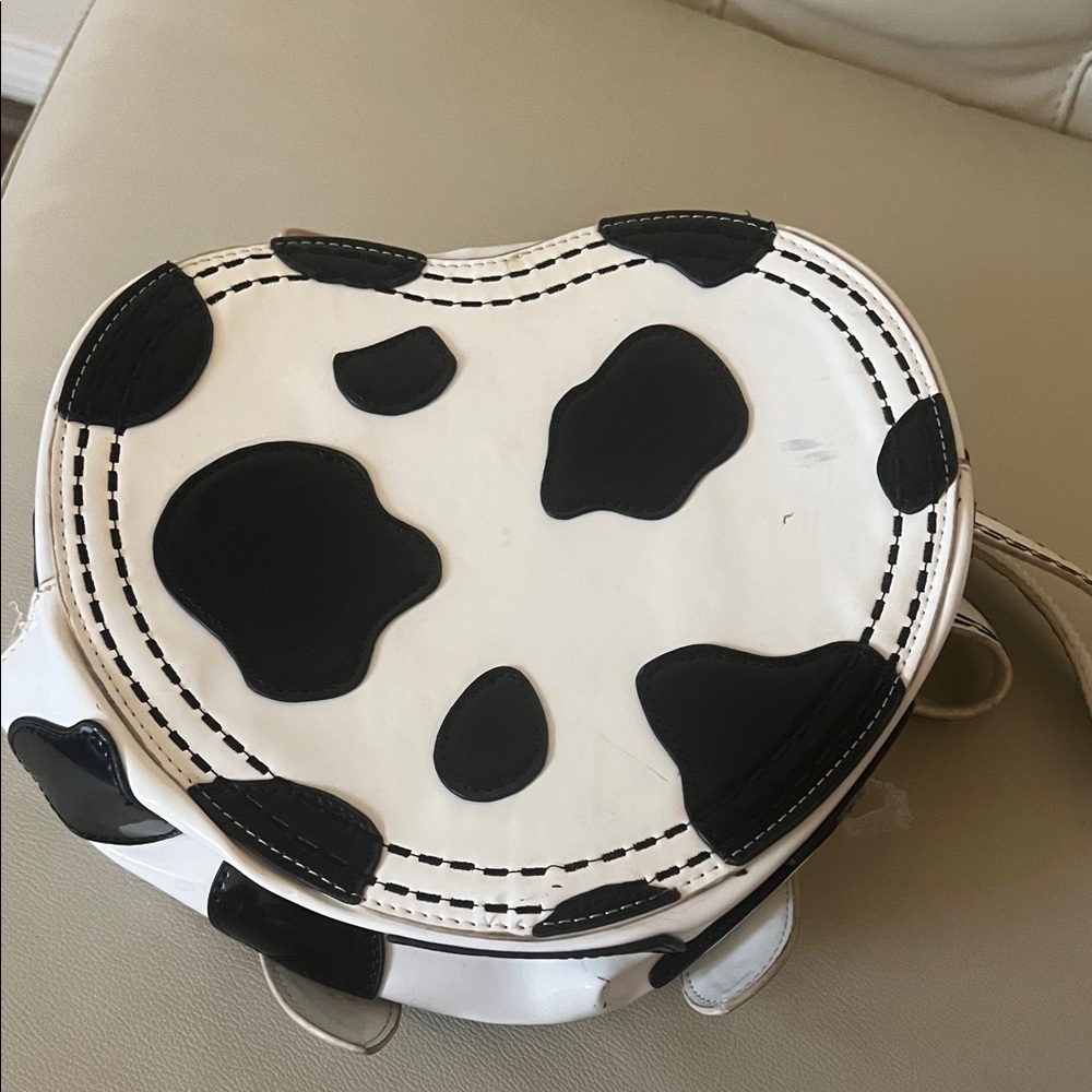 Valfre Black and White Heart Bag